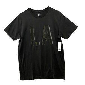 NWT We Work LA Organic Cotton T Shirt Size S Black Short Sleeve Graphic